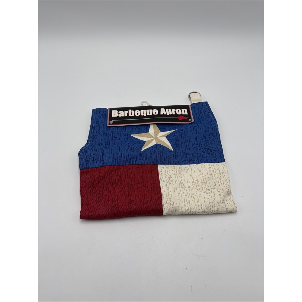 Barbeque Apron Texas Flag New With Tags Blue Red White‎ Lone Star Backyard